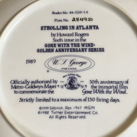 2/40 Gone With the Wind Golden Anniversary 'Strolling in Atlanta' Howard Rogers - Picture 5 of 11